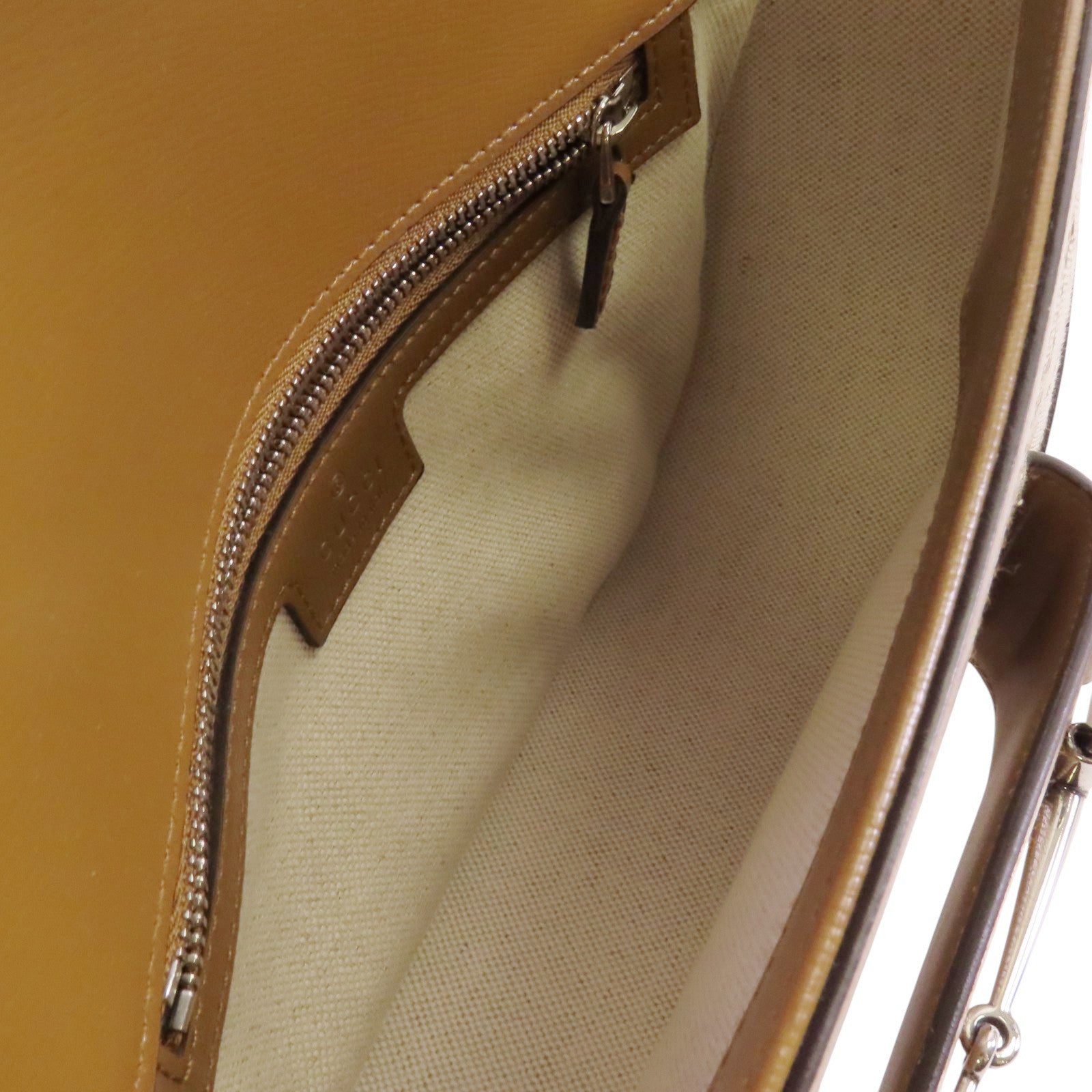 GUCCI GG帆布Horsebit 1955 Small銀扣肩背袋