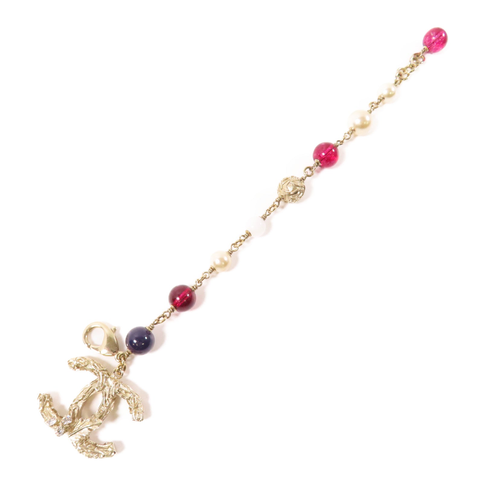 CHANEL 金屬Bracelet手鏈金色/紅色/藍色