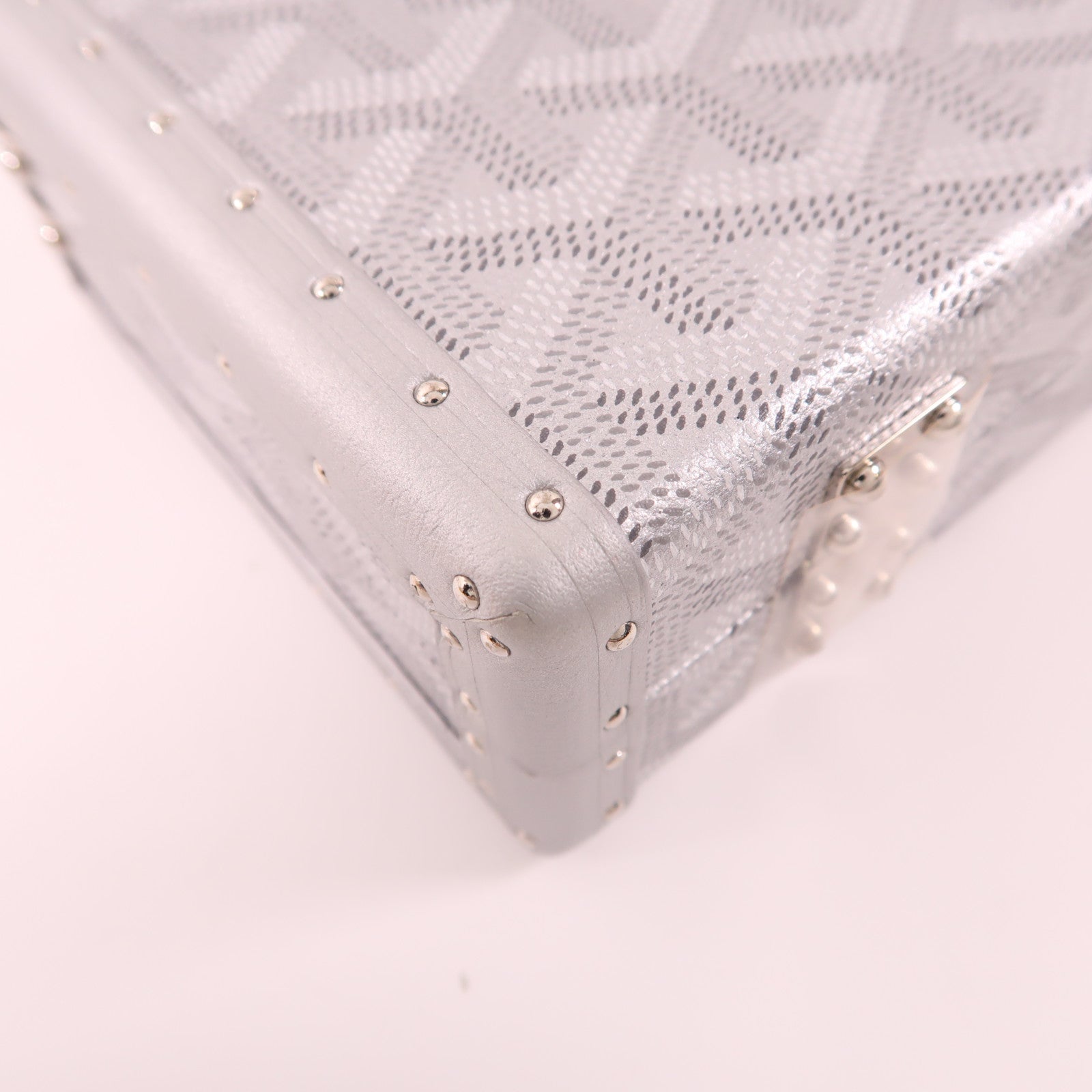 GOYARD 【激減優惠】塗層帆布Minaudiere Trunk Bag銀扣肩背袋