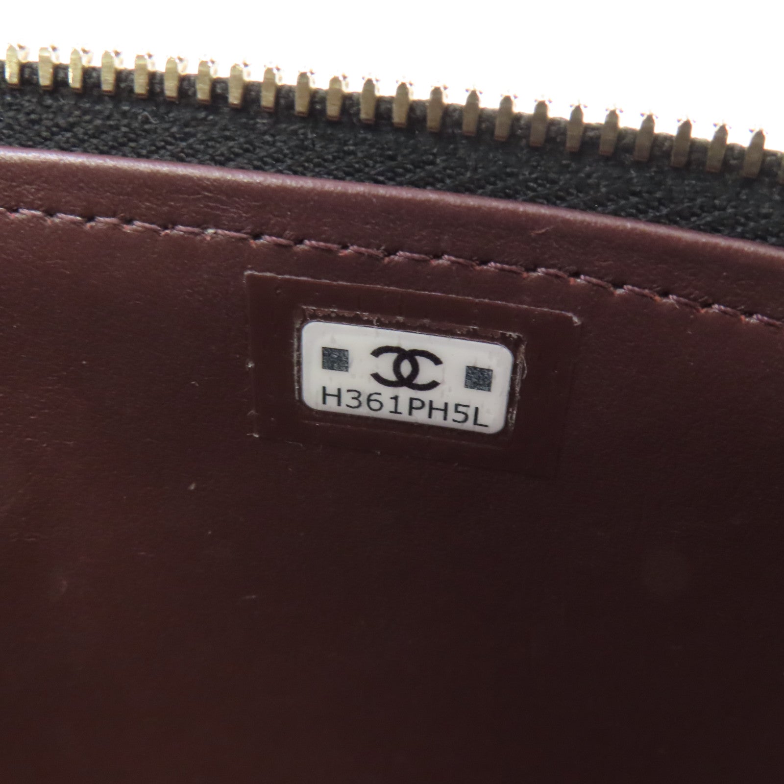 CHANEL 菱格Caviar皮革Vanity Case金扣鏈帶肩背袋黑色