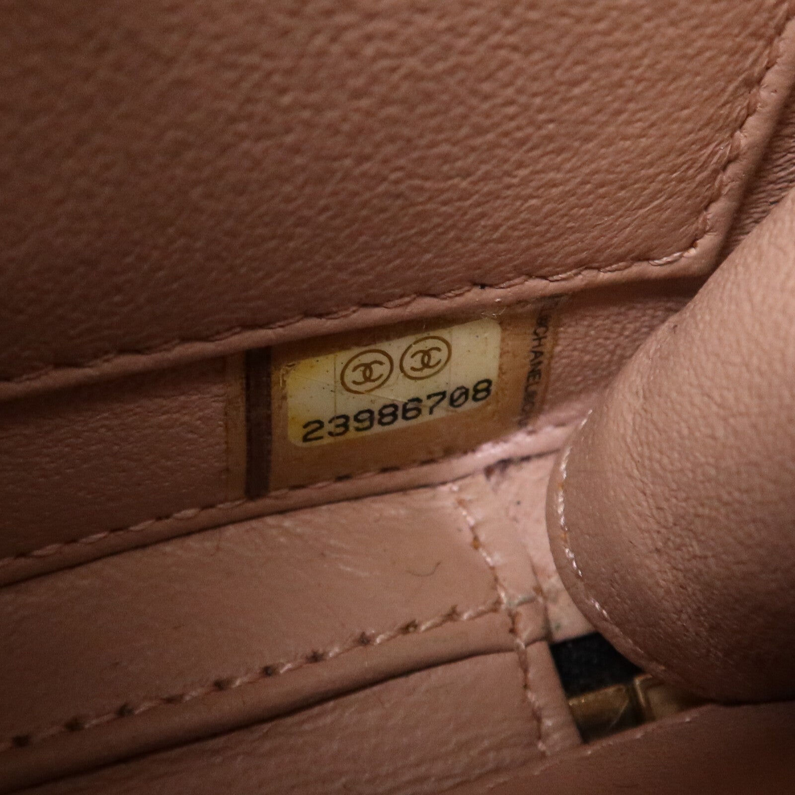 CHANEL 牛皮皮革Vanity Case Bag金扣手挽肩背兩用袋