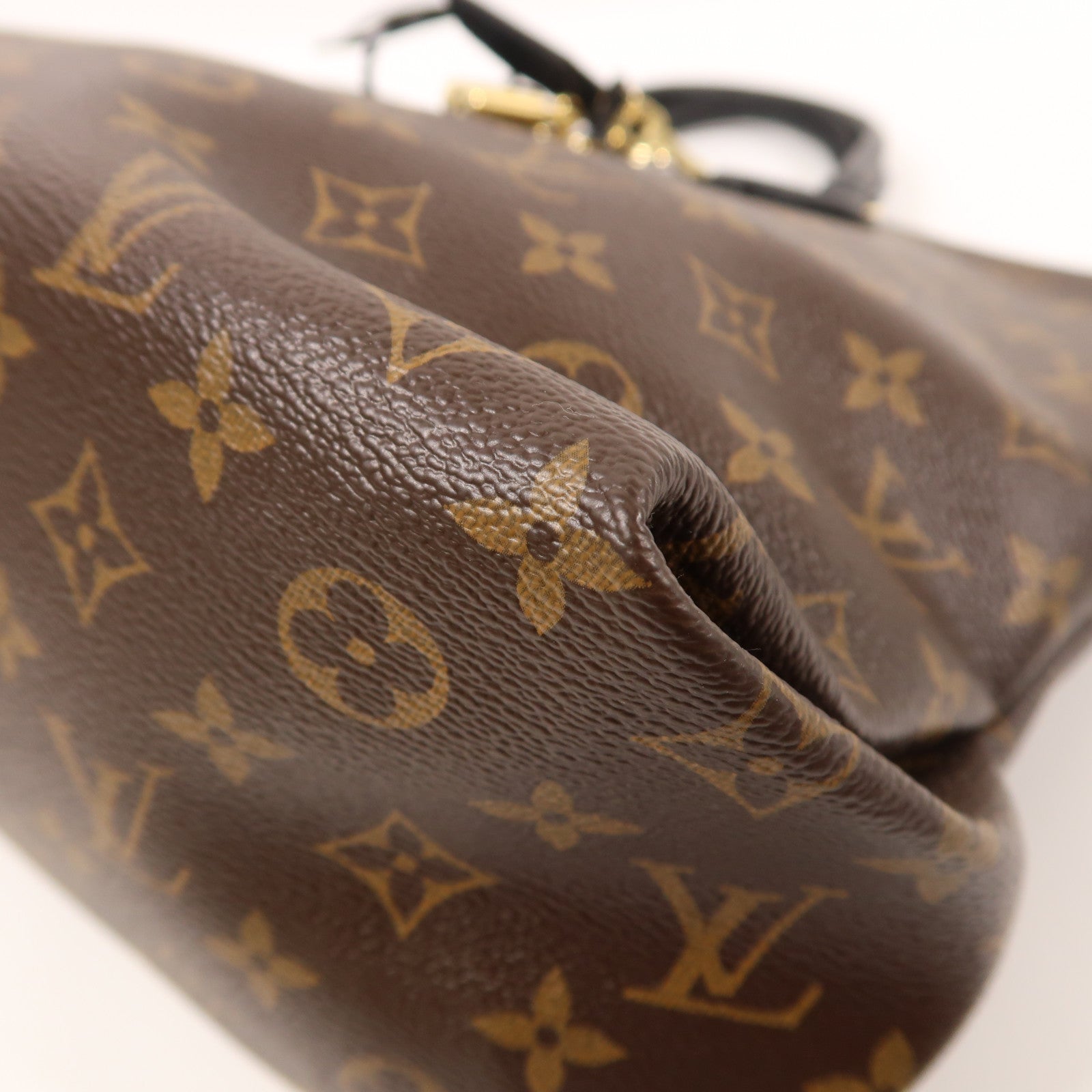 LOUIS VUITTON Monogram Flower Zip MM金扣手挽肩背兩用袋