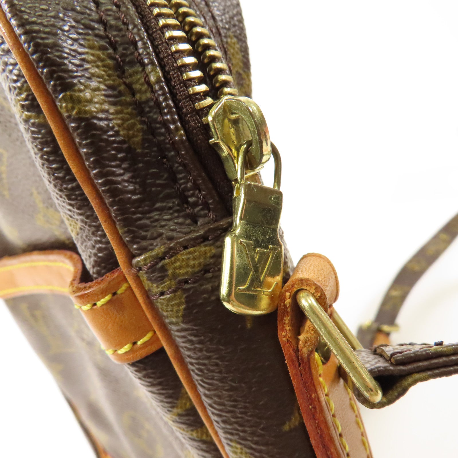 LOUIS VUITTON LV GHW Danube Shoulder Bag Monogram  M45266 Brown