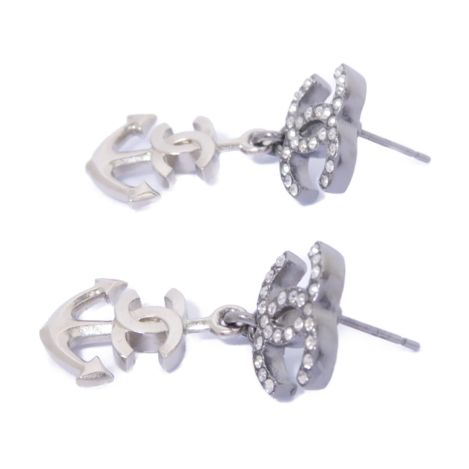 CHANEL 金屬Earring耳環銀色