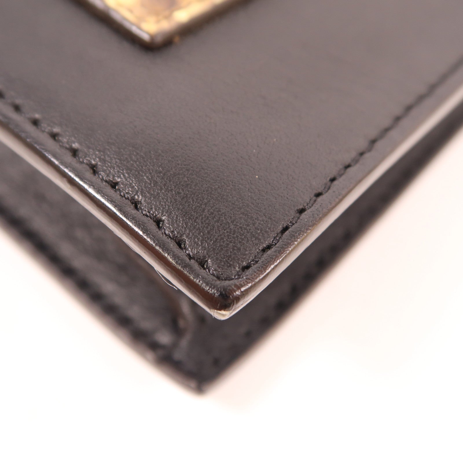 CELINE 牛皮皮革/蛇皮皮革Chain Shoulder金扣鏈帶肩背袋