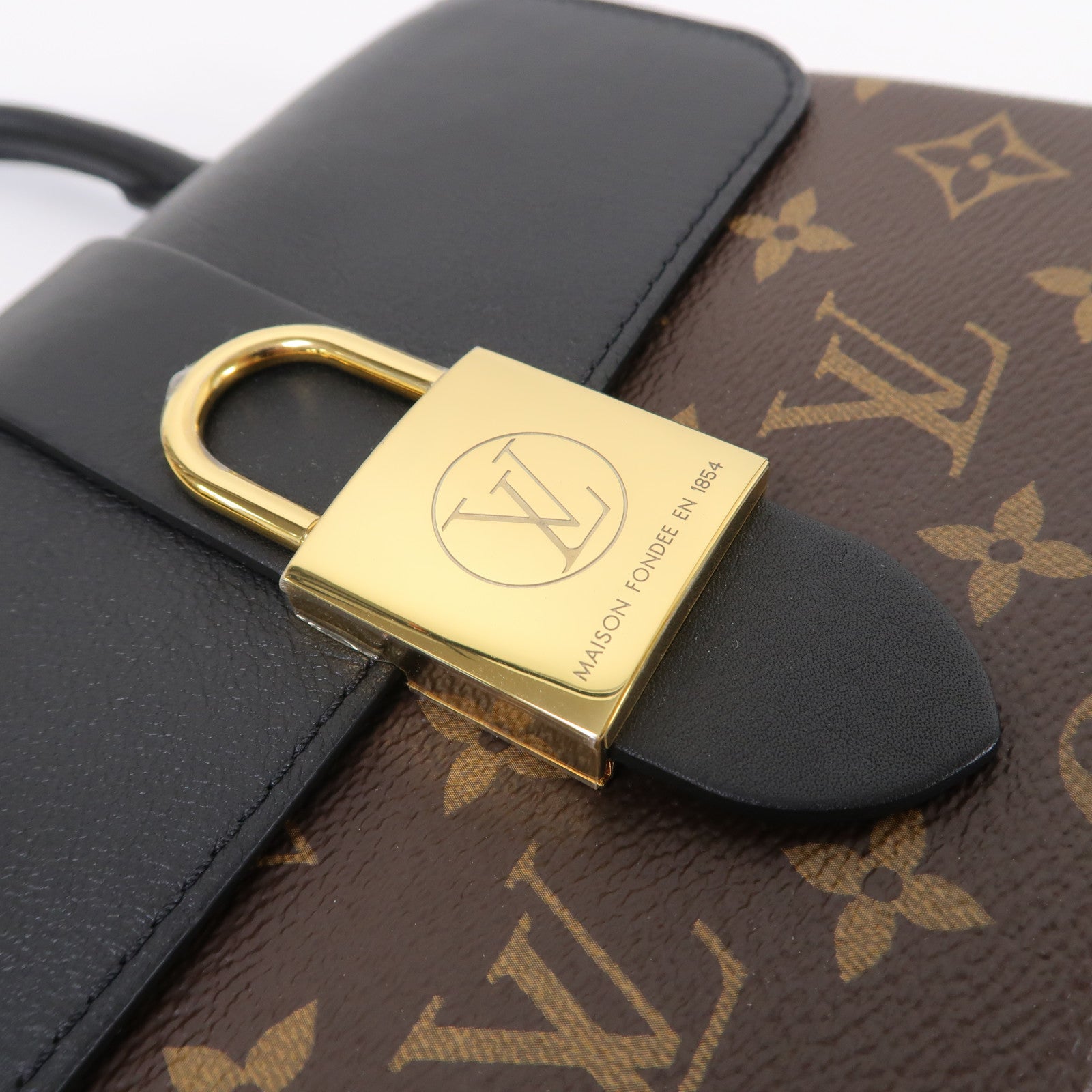 LOUIS VUITTON 【激減優惠】Monogram Locky BB金扣手挽肩背兩用袋黑色/啡色