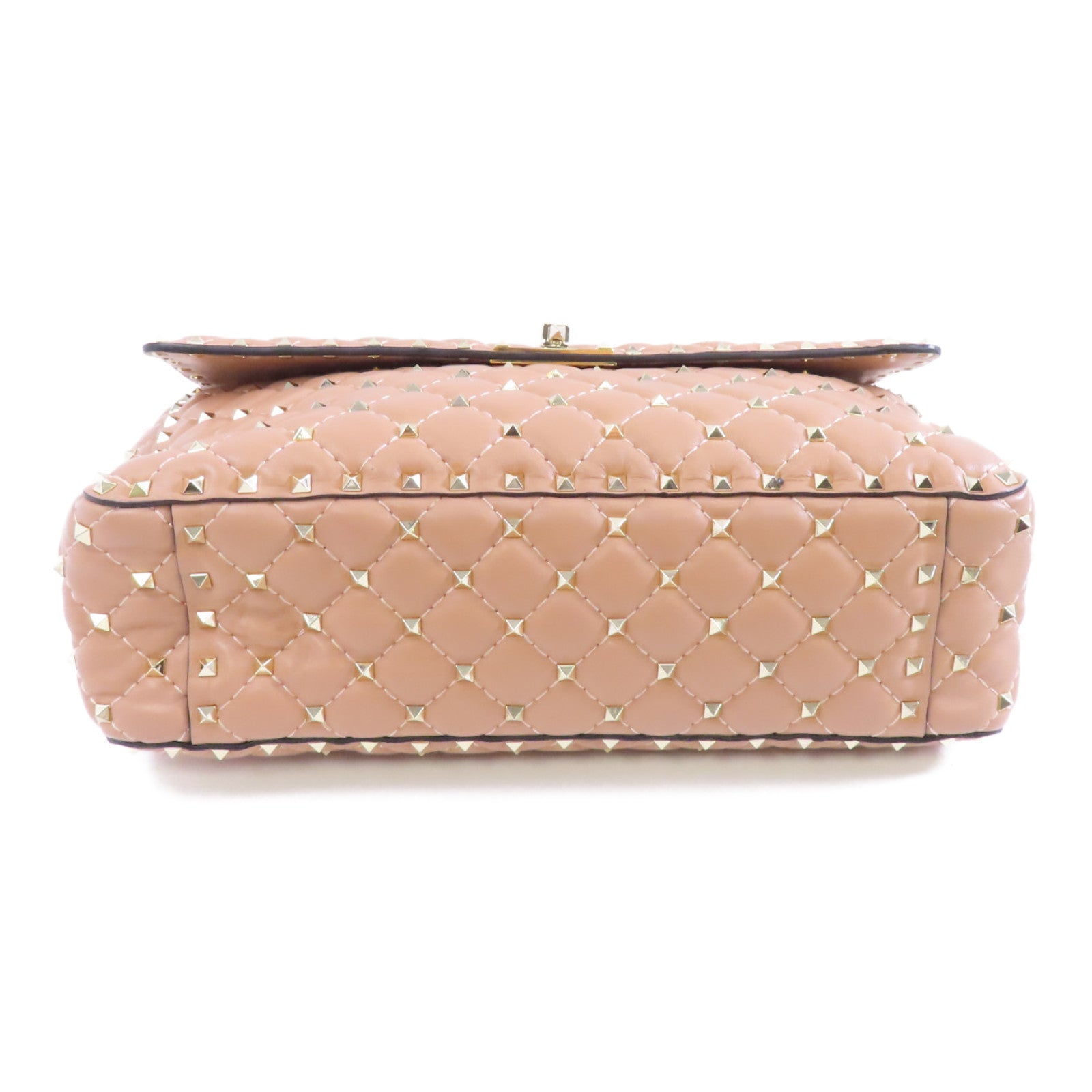 Valentino 牛皮皮革2way Shoulder Bag金扣手挽肩背兩用袋粉紅色