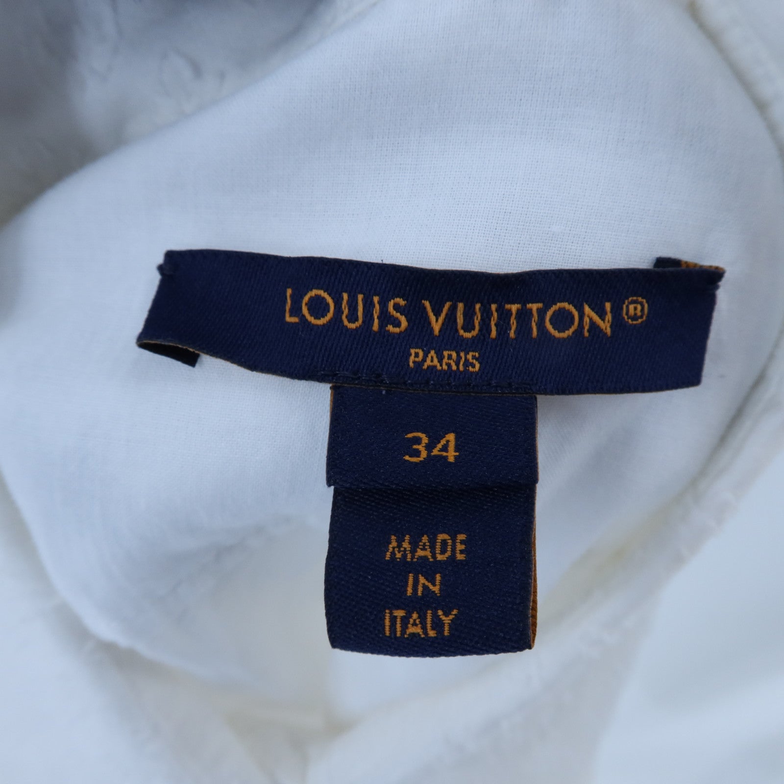 LOUIS VUITTON Cotton/Silk Monogram Sleeveless Shirt Blouse Top上衣