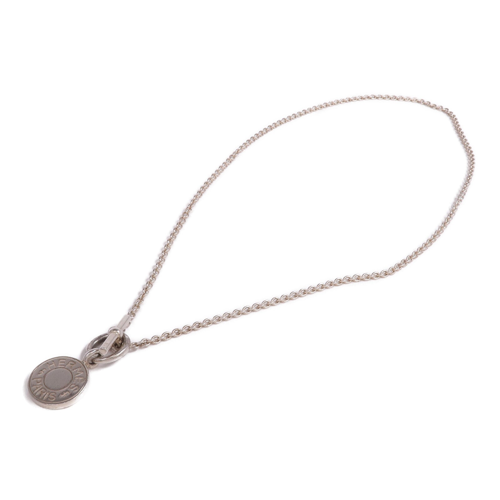 HERMES 925純銀Amulettes Ex-Libris Pendant項鍊