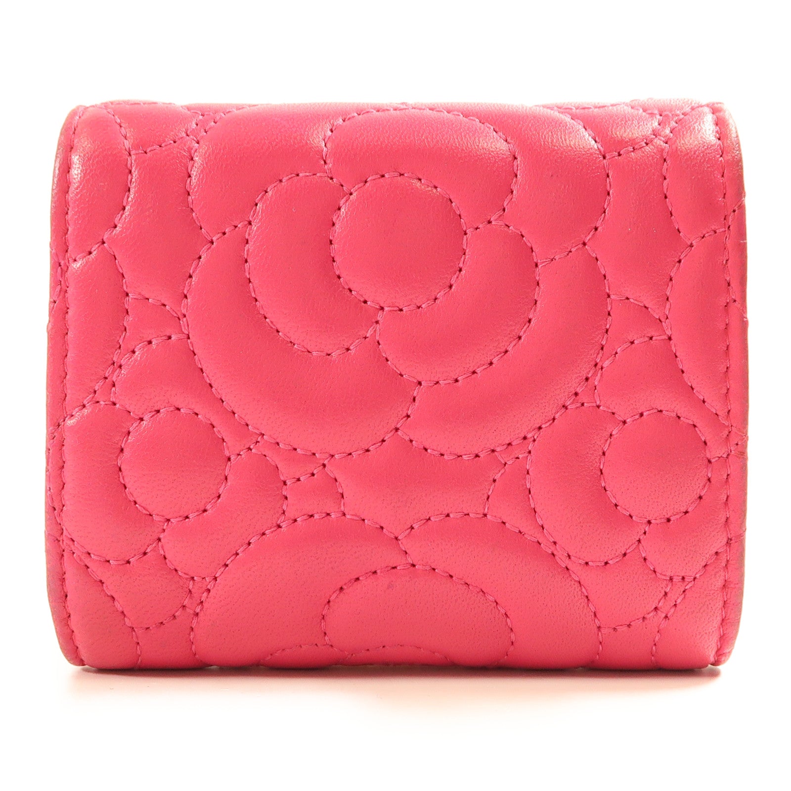 CHANEL 羊皮皮革Wallet銀扣錢包