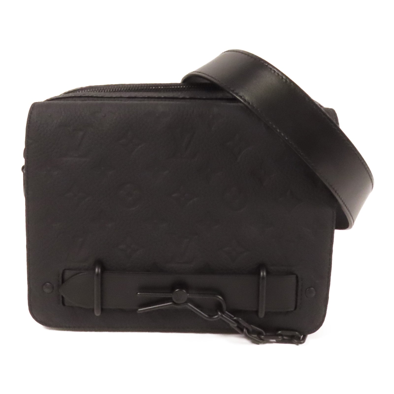 LOUIS VUITTON Monogram Taurillon Steamer Messenger肩背袋