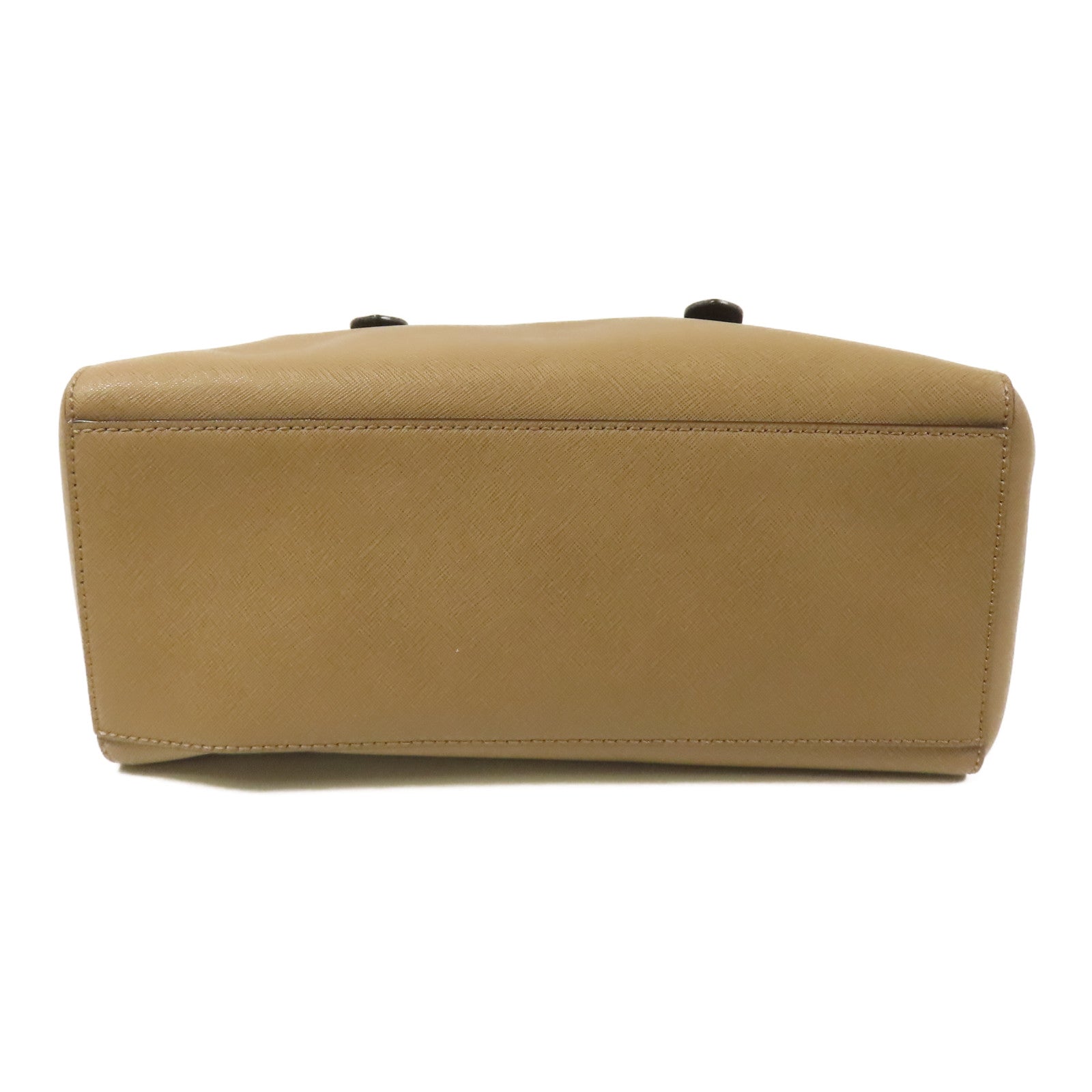 KATE SPADE GHW 2Way Shoulder Bag Handbag Saffiano Leather Brown