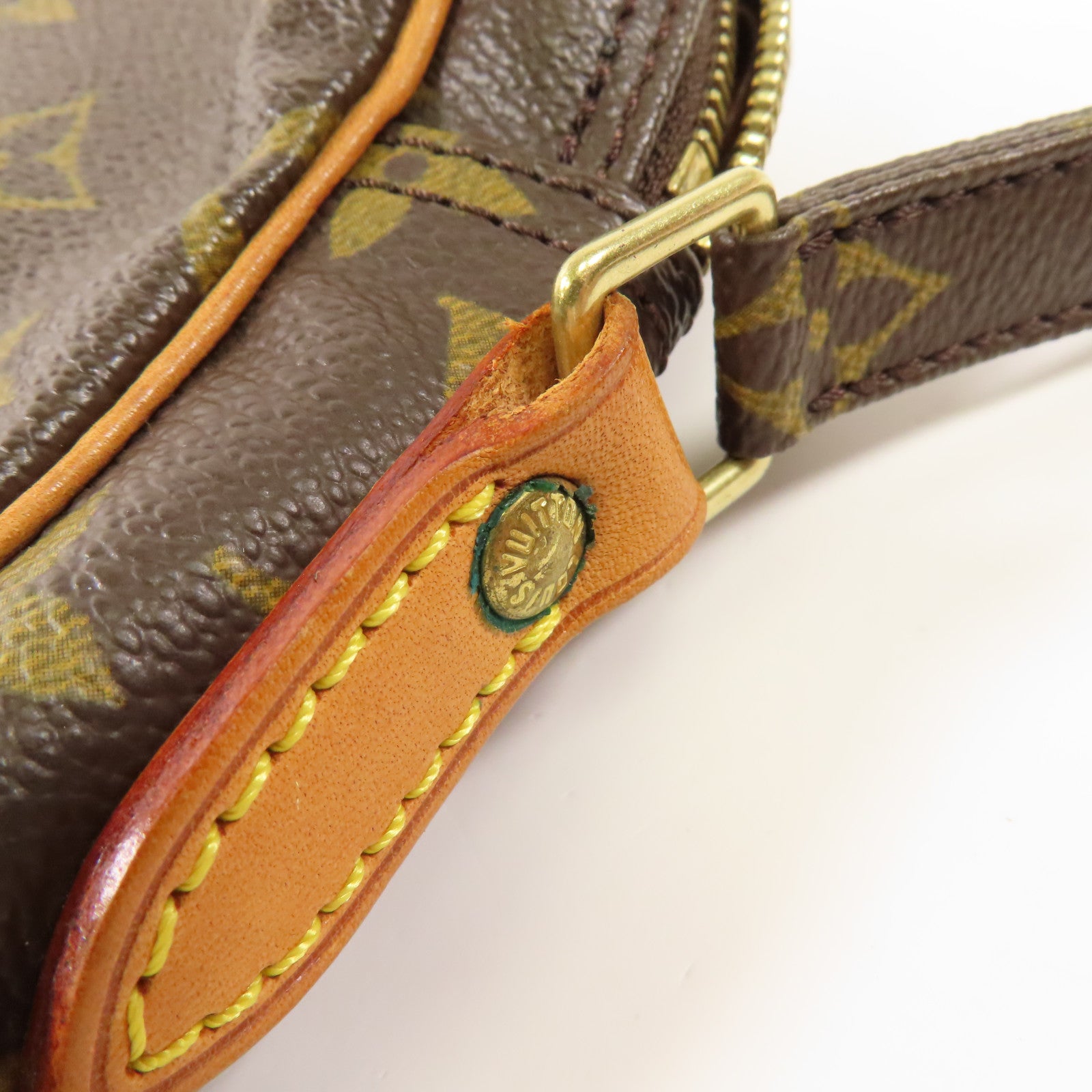 LOUIS VUITTON LV GHW Danube Shoulder Bag Monogram  M45266 Brown