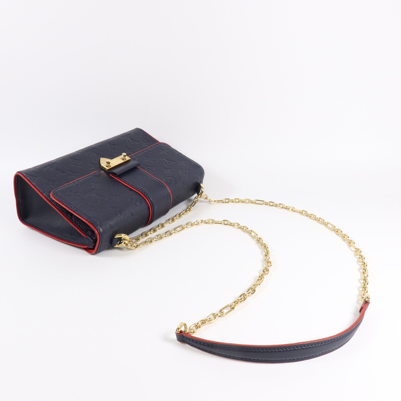 LOUIS VUITTON Monogram Empreinte Saint Sulpice PM鏈帶肩背袋