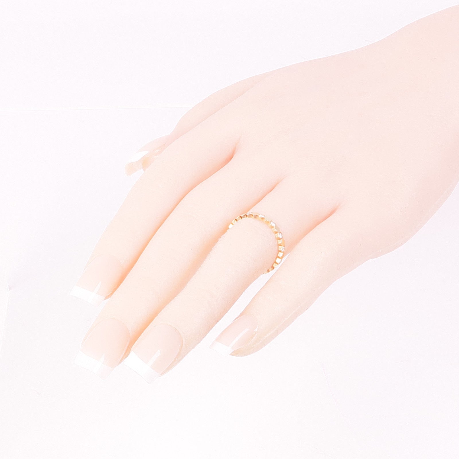 Chaumet 18K玫瑰金Bee De Diamond Ring鑽石戒指Chaumet#52/US#6