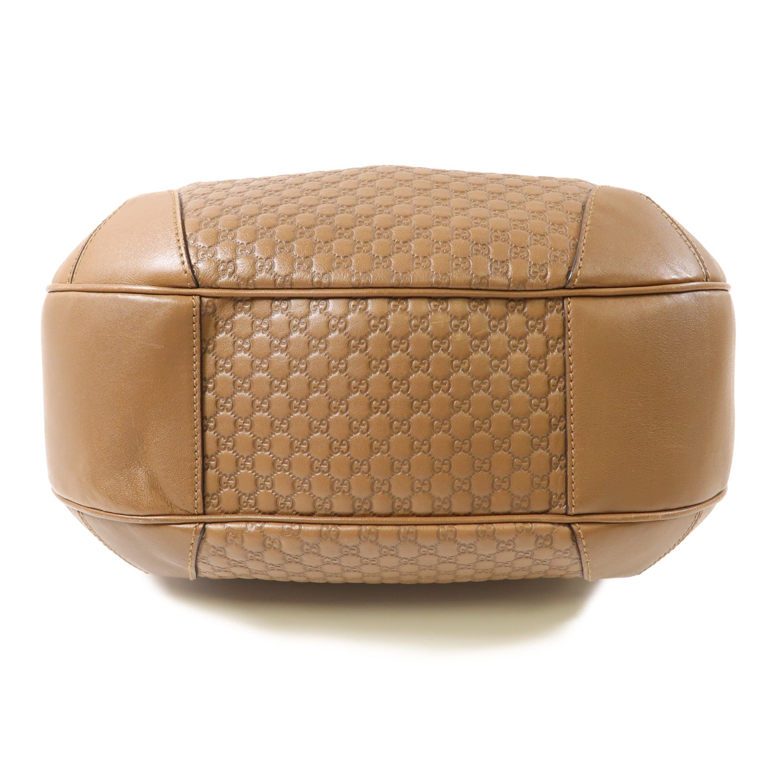 GUCCI GG SHW Shoulder Bag 309618 Calfskin Leather Brown