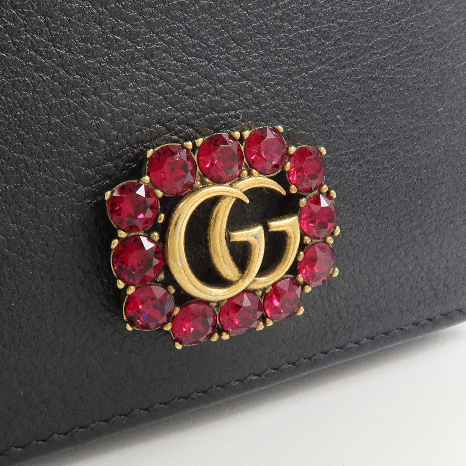 GUCCI 牛皮皮革GG Marmont Wallet錢包