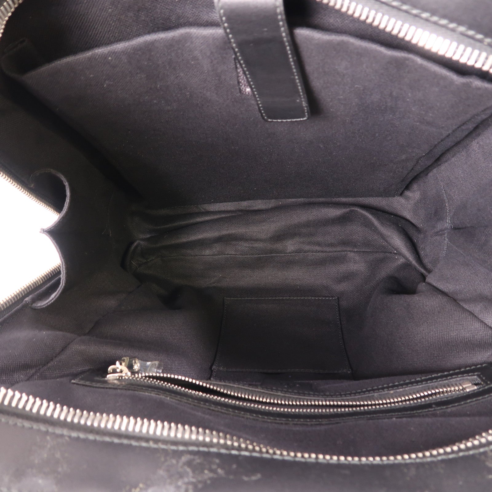 GUCCI 塗層帆布Backpack銀扣背包