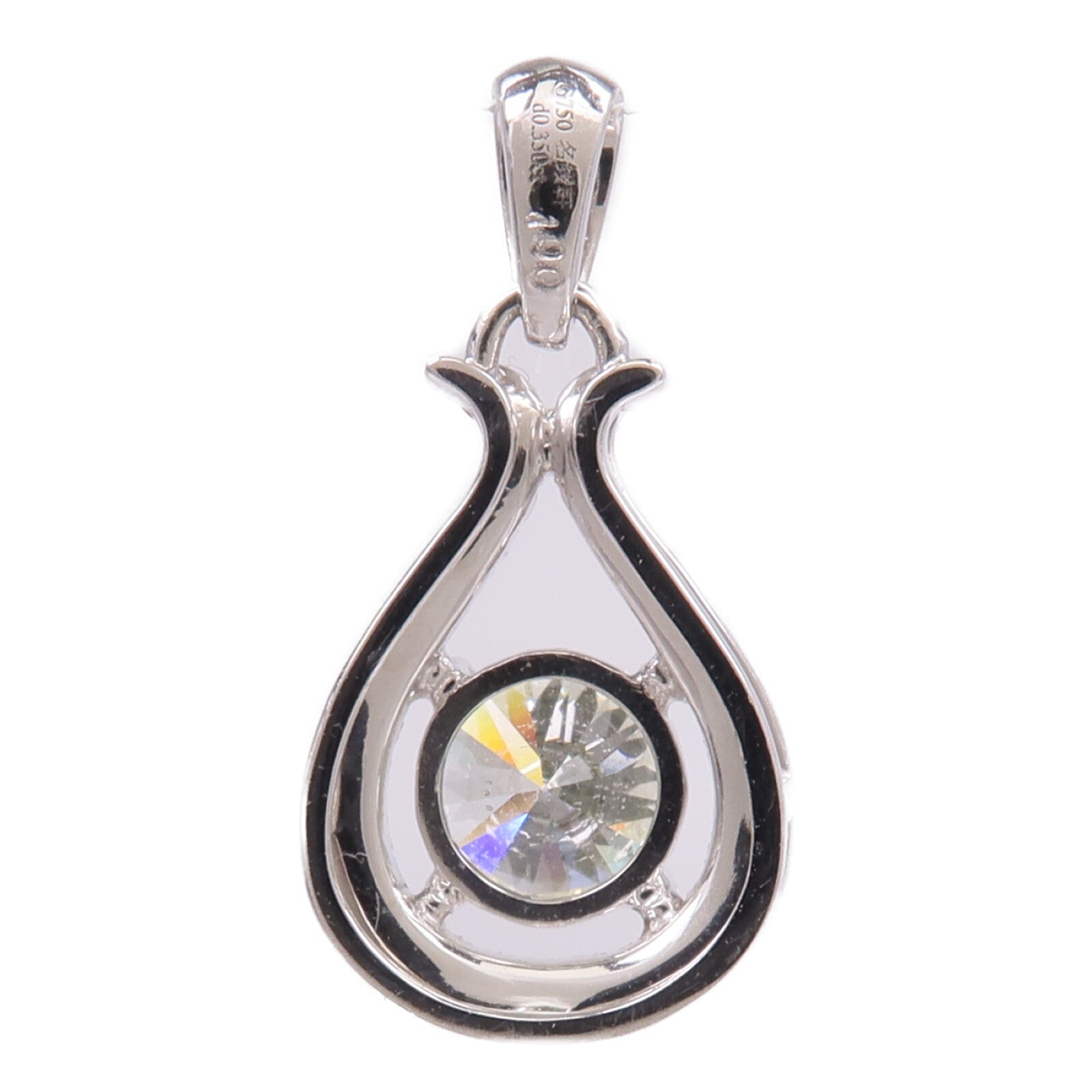 JEWELRY 【激減優惠】18K白金Diamond Top鑽石吊墜