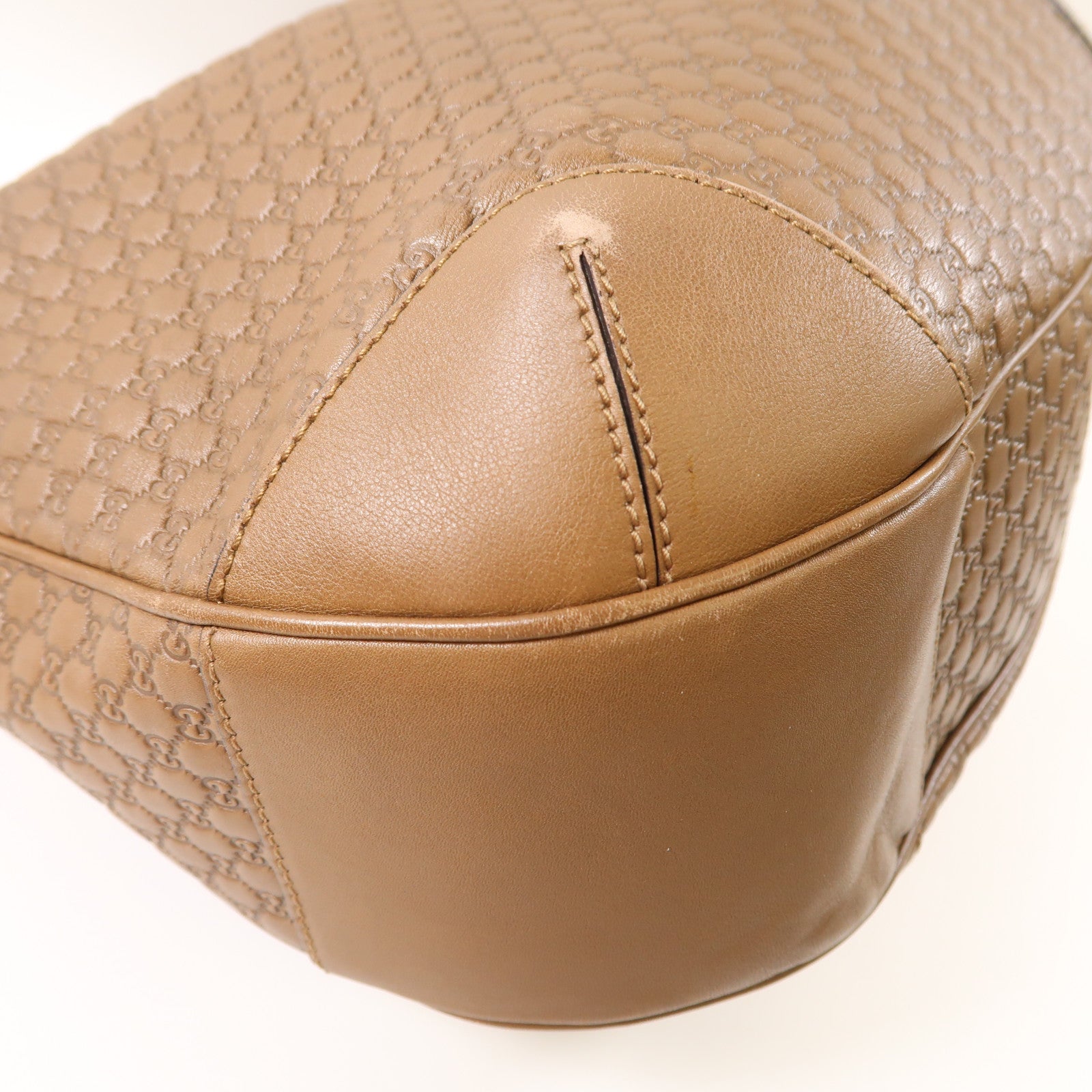 GUCCI GG SHW Shoulder Bag 309618 Calfskin Leather Brown