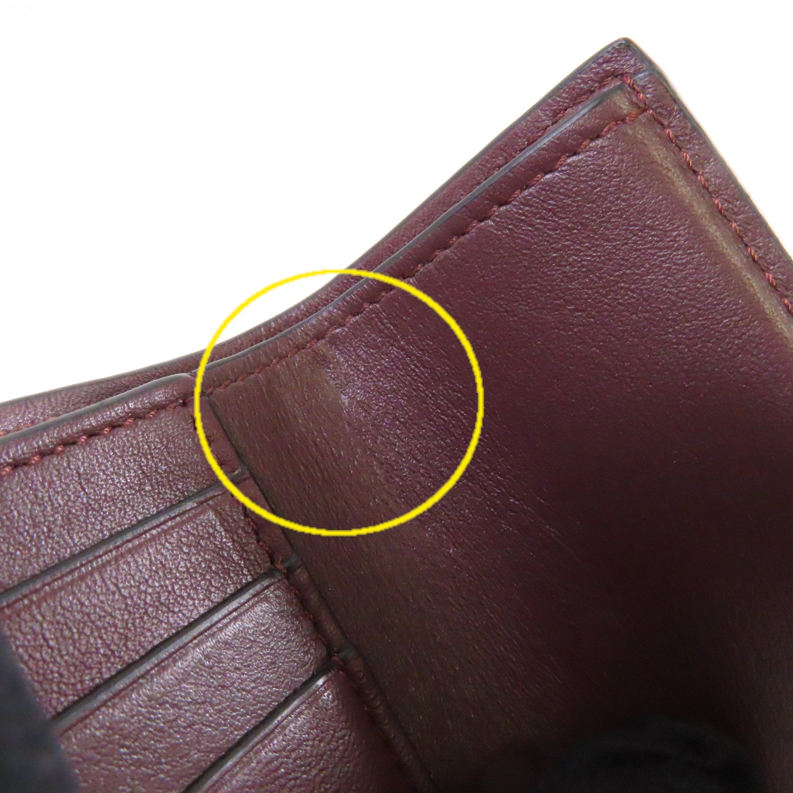 LOEWE 牛皮皮革Vertical Small wallet金扣短錢包紫色