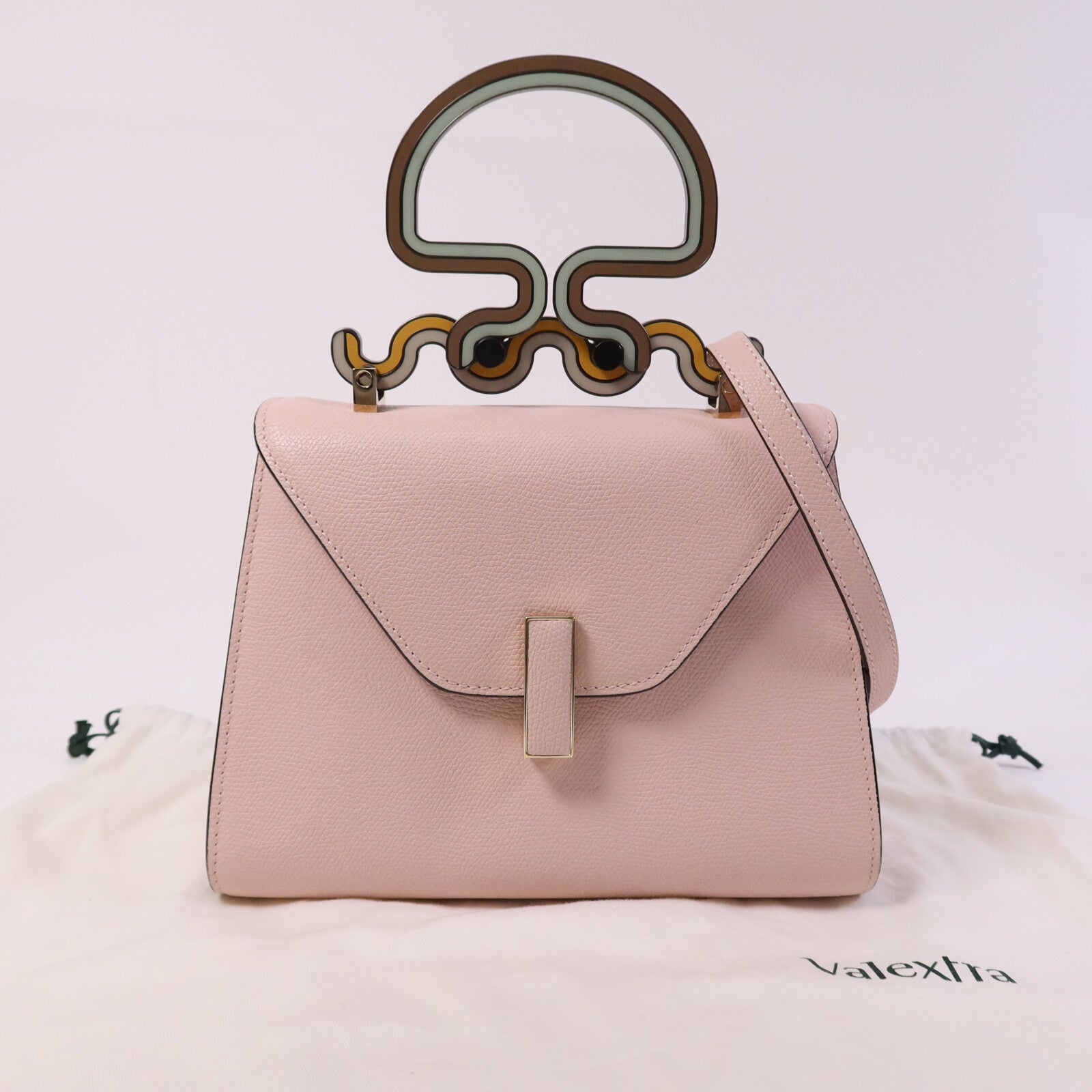SELECTION 牛皮皮革Valextra Small Iside Tote Bag金扣手挽肩背兩用袋