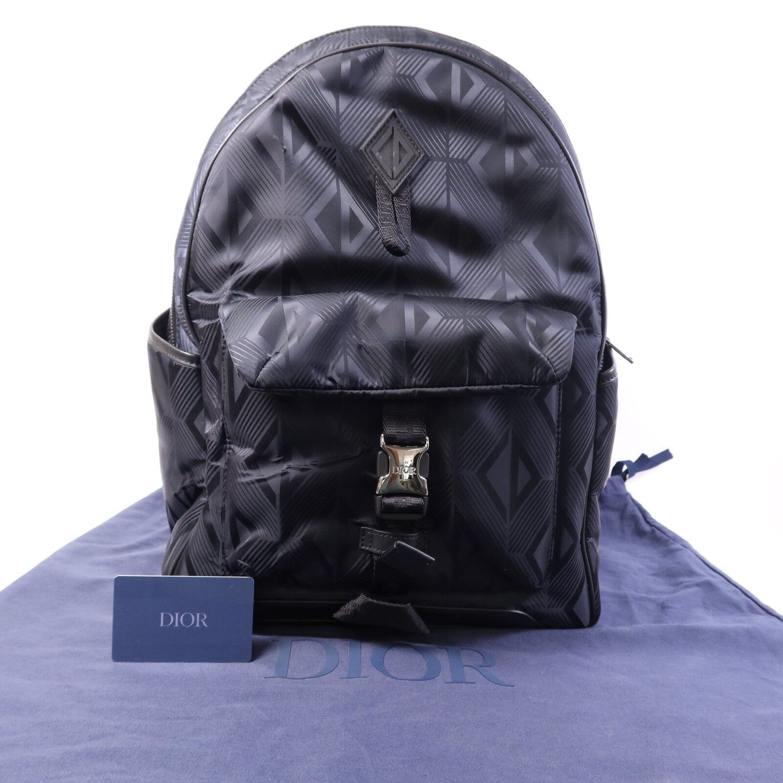 Dior 尼龍Backpack銀扣背包