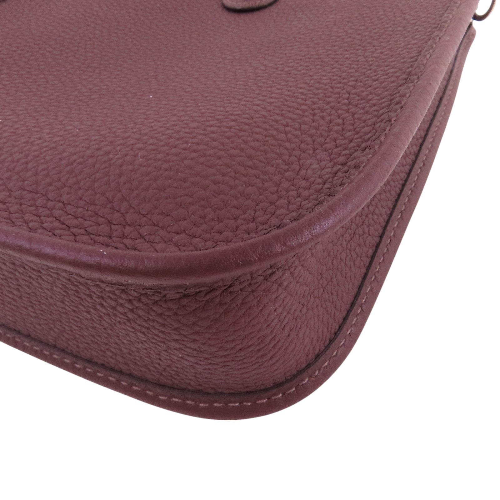 HERMES Clemence皮革Evelyne TPM銀扣肩背袋