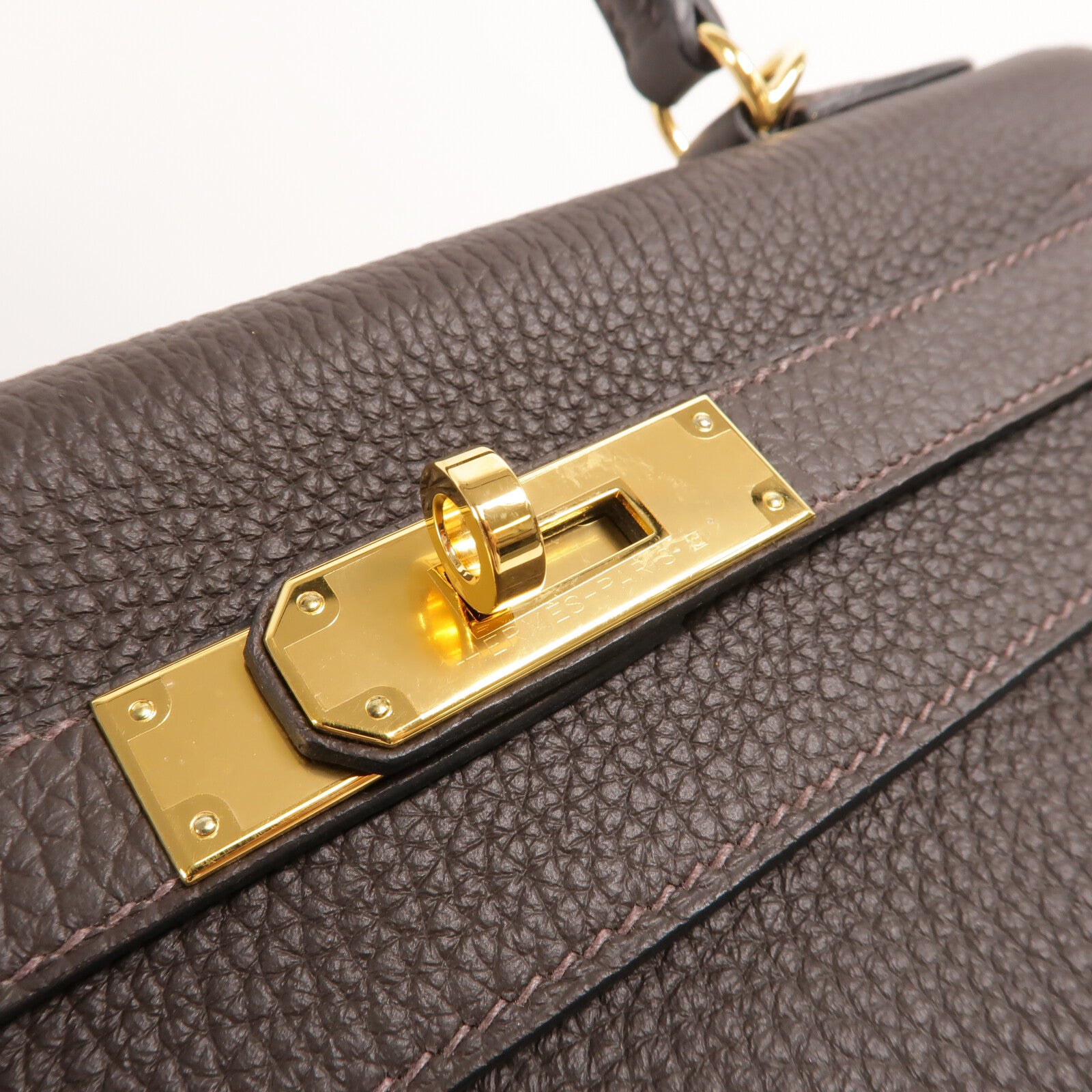 HERMES Togo皮革Kelly 28手挽肩背兩用袋Macassar