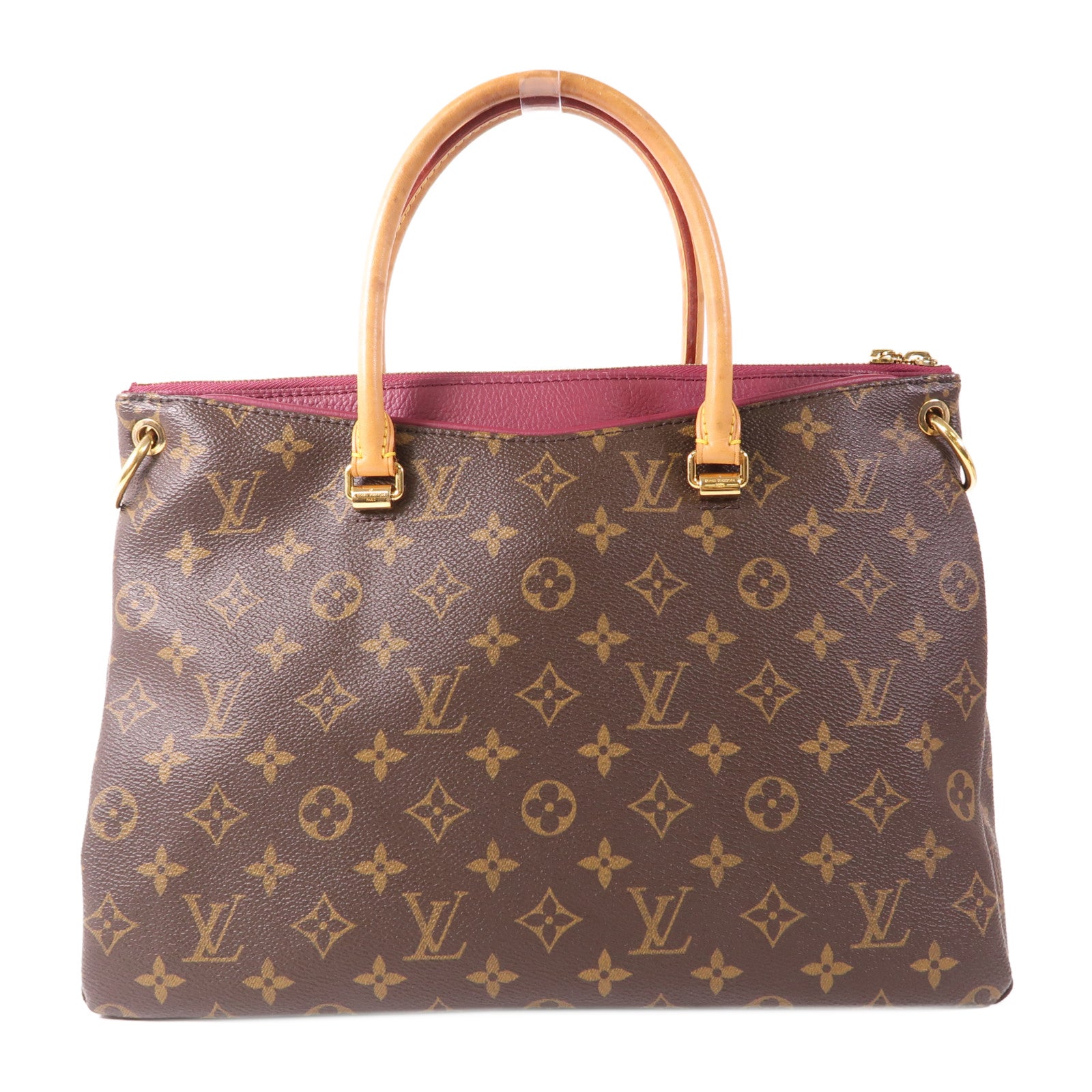 LOUIS VUITTON Monogram Pallas金扣手挽肩背兩用袋