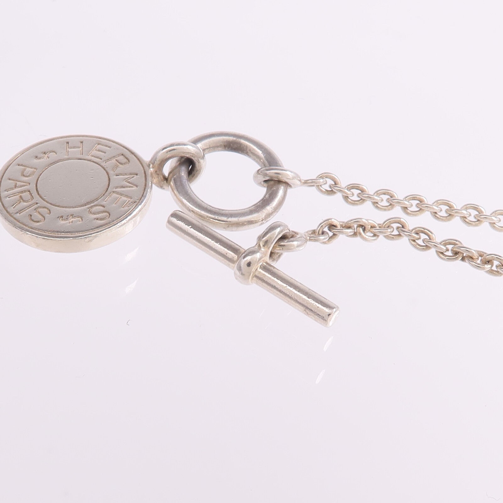 HERMES 925純銀Amulettes Ex-Libris Pendant項鍊