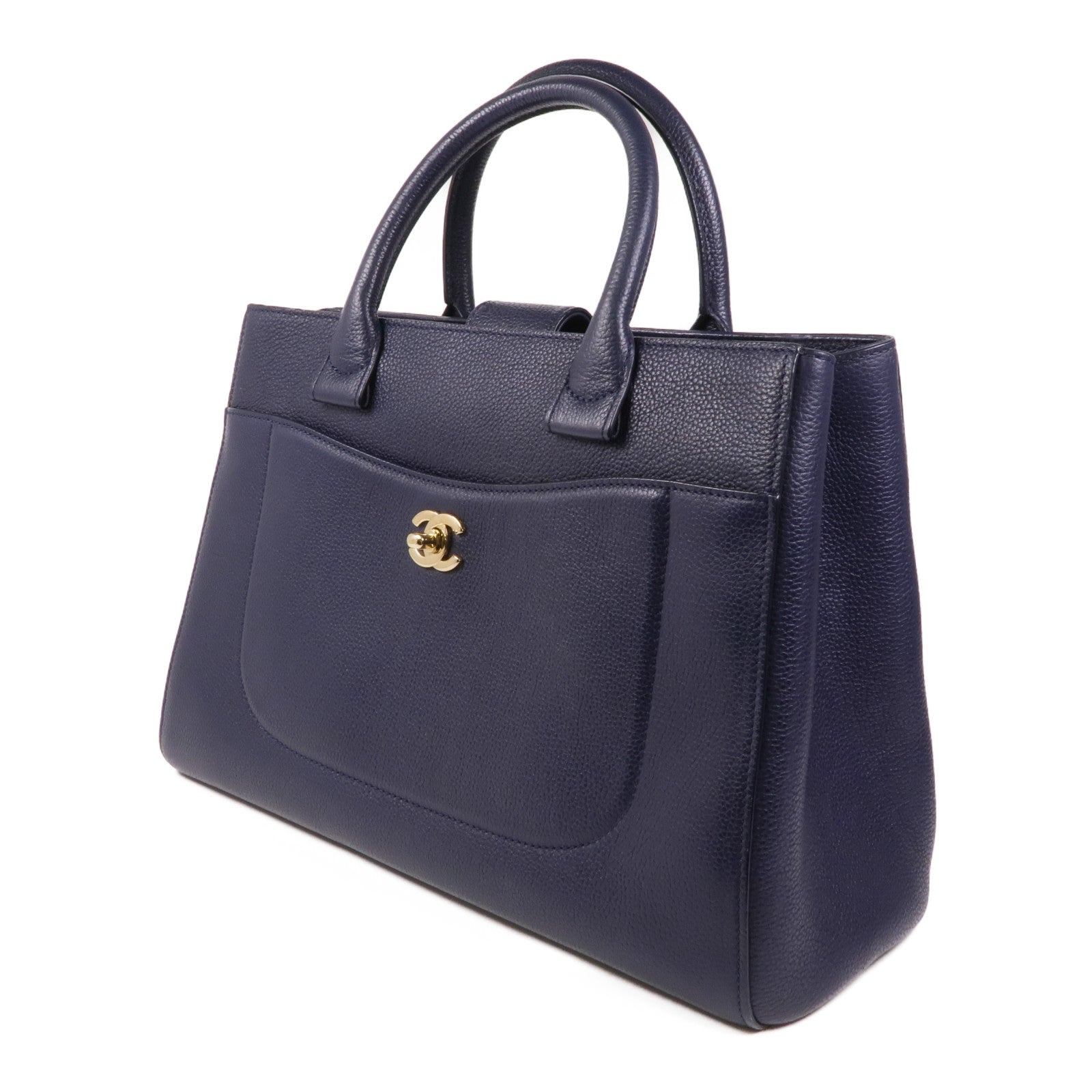 CHANEL 牛皮皮革Neo Executive 2way Shoulder Bag金扣手挽肩背兩用袋