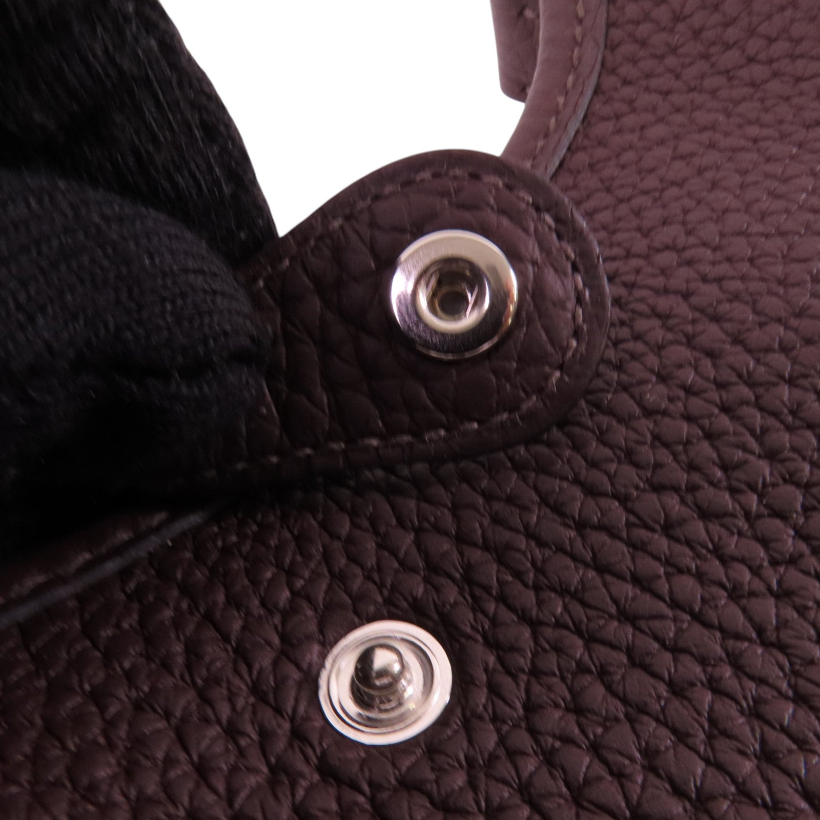 HERMES Clemence皮革Evelyne TPM銀扣肩背袋