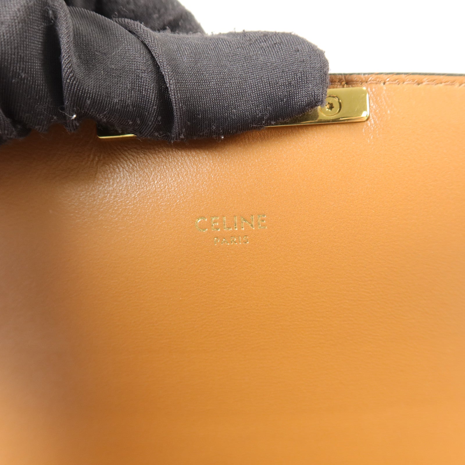 CELINE 【激減優惠】棉布/牛皮皮革Medium Classique Triomphe肩背袋