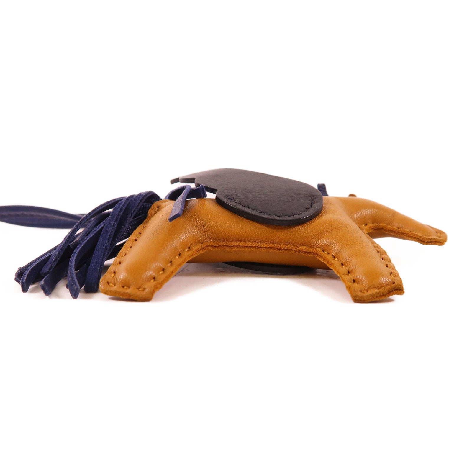 HERMES 【激減優惠】Swift/Milo皮革Rodeo Pegase PM掛飾Sesame