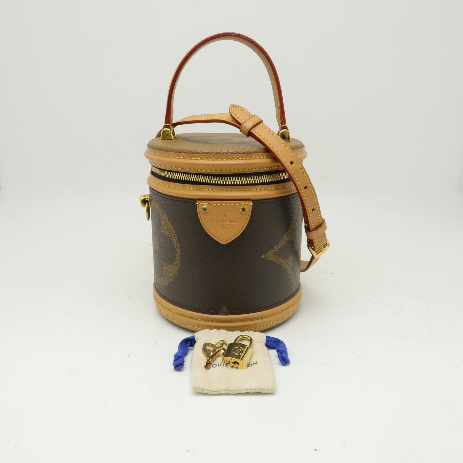 LOUIS VUITTON 【激減優惠】Monogram Giant Cannes Vanity金扣手挽肩背兩用袋棕色