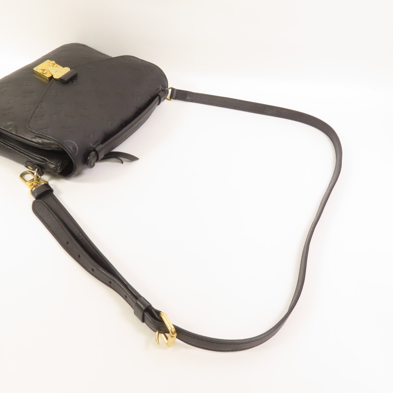 LOUIS VUITTON Monogram Empreinte Pochette Metis金扣手挽肩背兩用袋