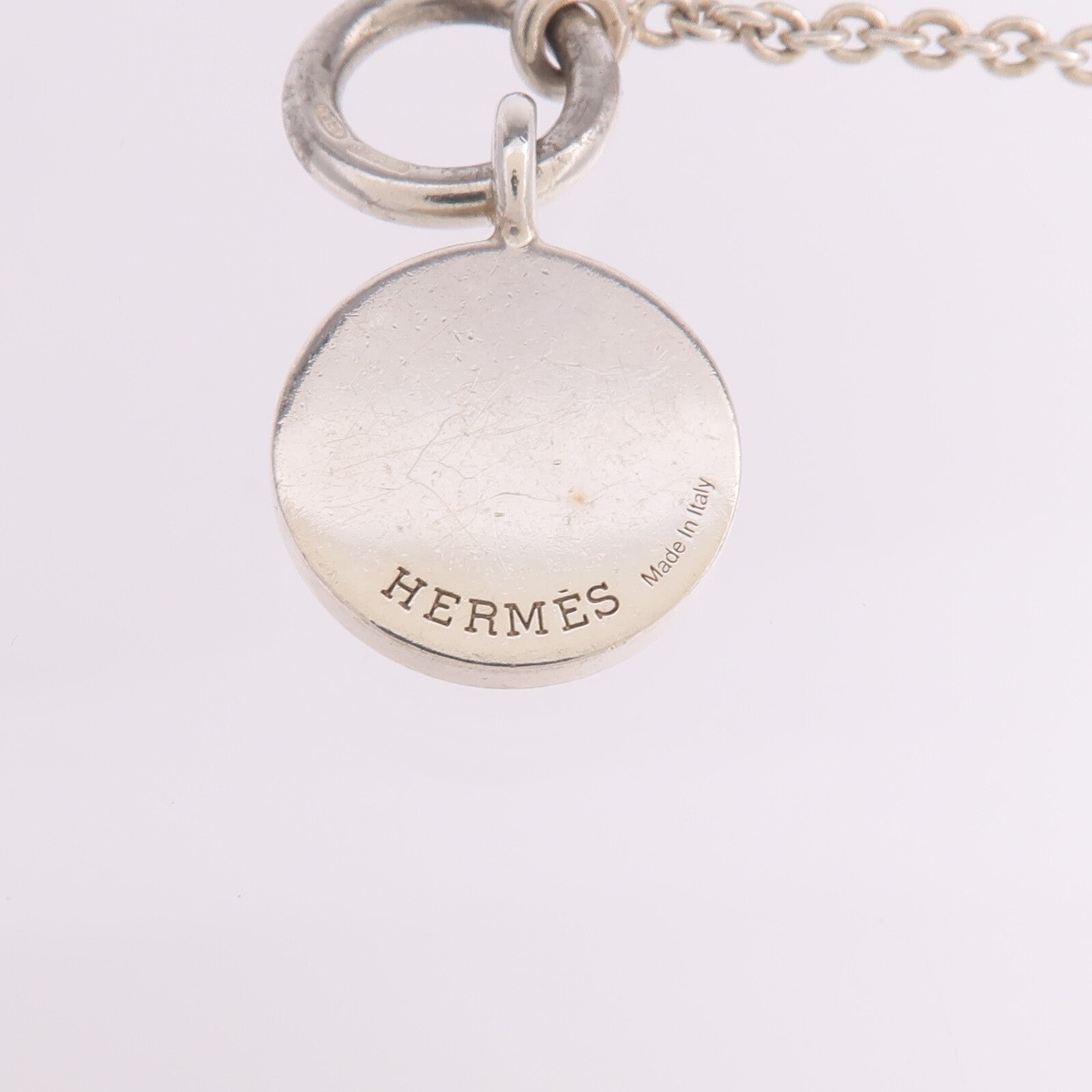 HERMES 925純銀Amulettes Ex-Libris Pendant項鍊
