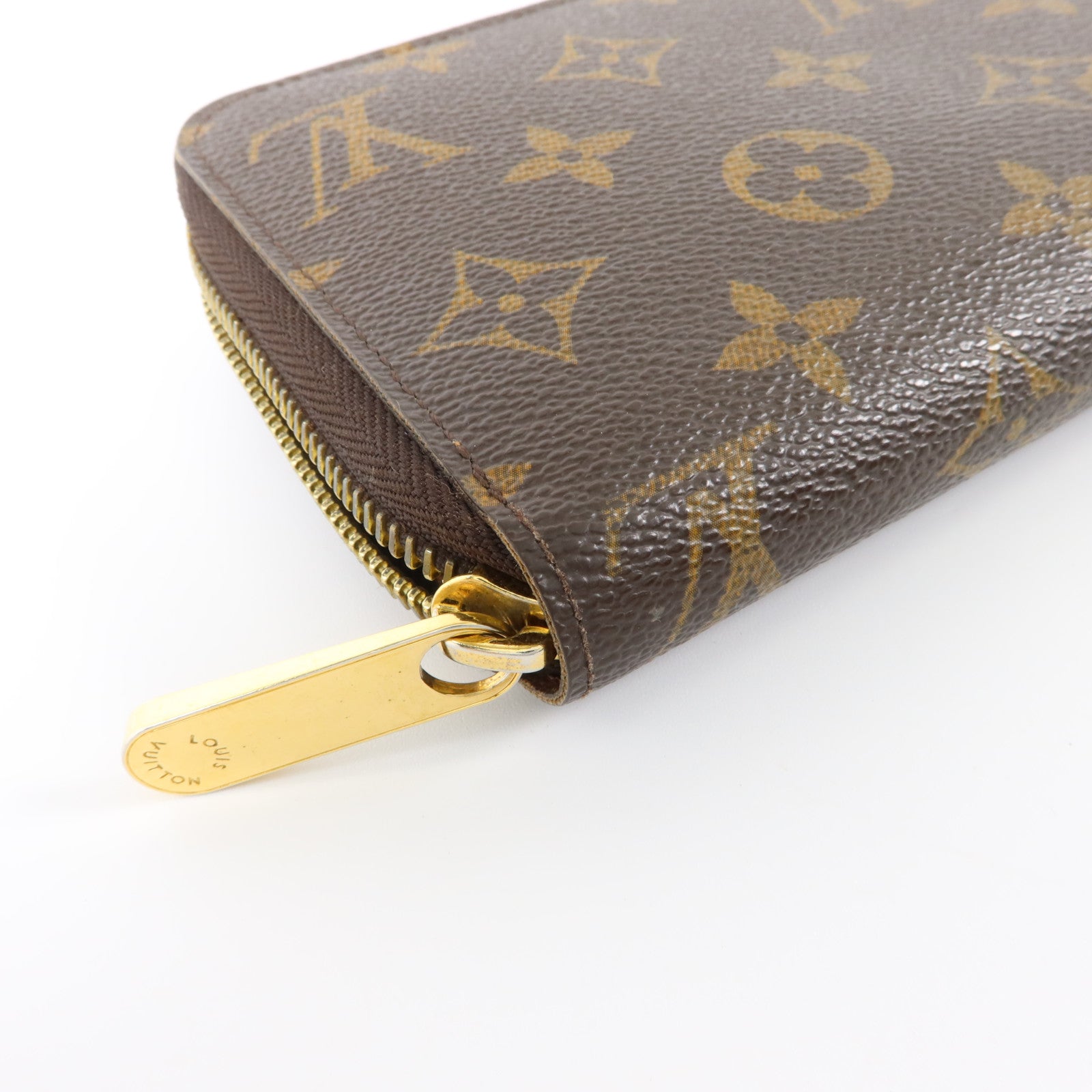 LOUIS VUITTON Monogram Zipper Long Wallet金扣長錢包