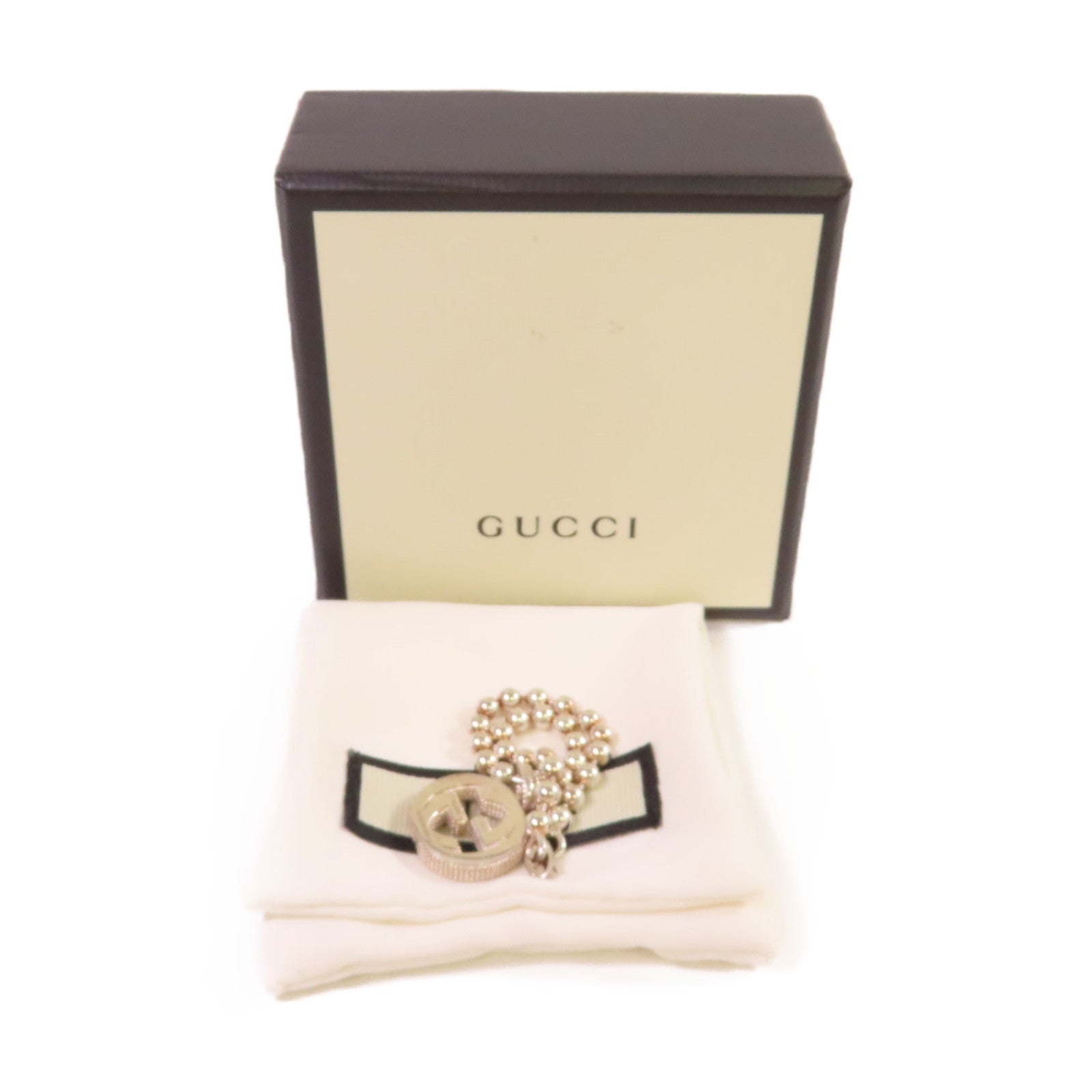 GUCCI 925純銀GG Silver Bracelet手鏈銀色#16