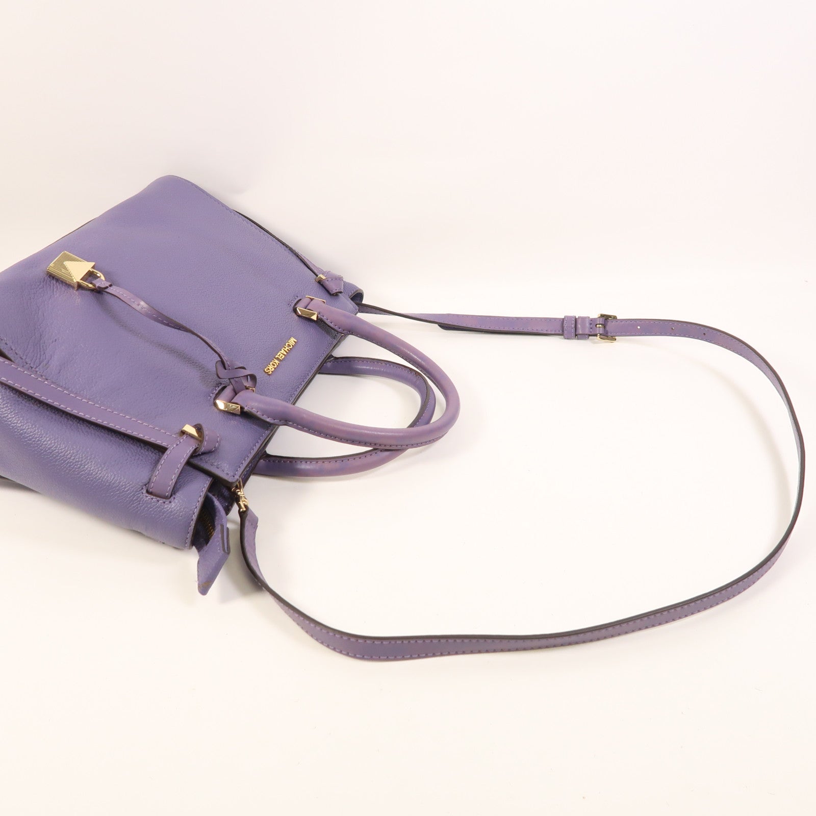Michael Kors 牛皮皮革2 Way Shoulder金扣手挽肩背兩用袋
