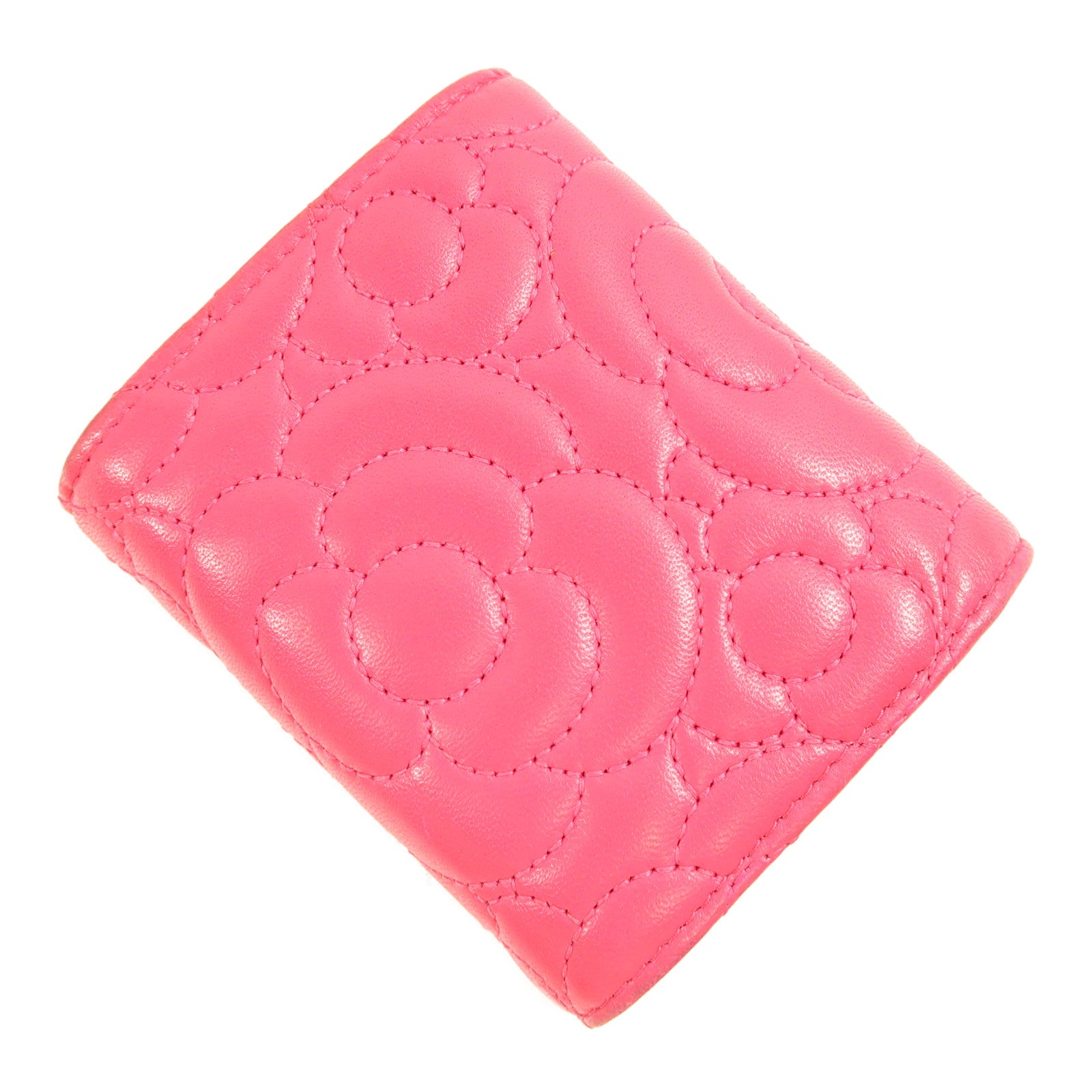 CHANEL 羊皮皮革Wallet銀扣錢包