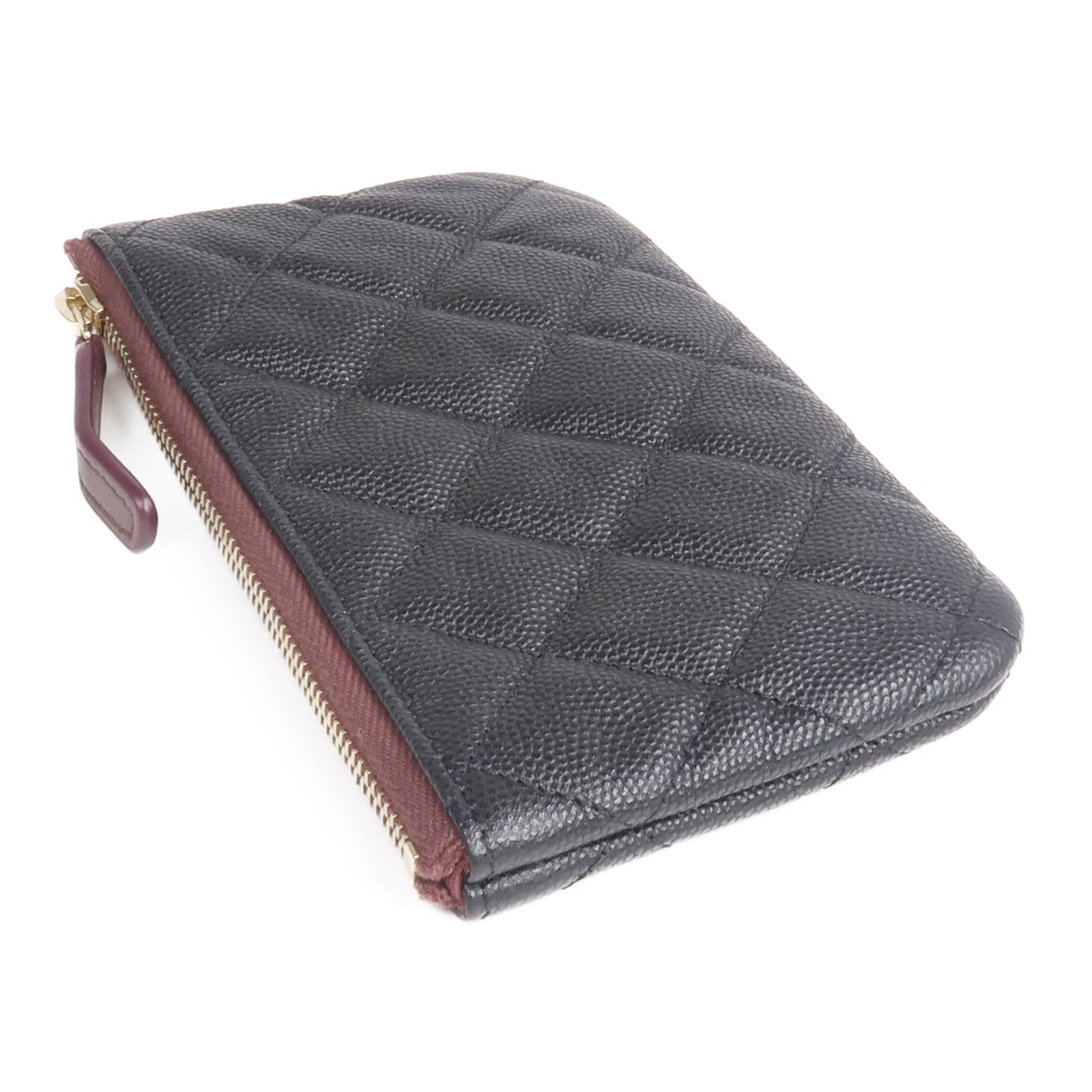 CHANEL 牛皮皮革Mini Pouch金扣手拿包
