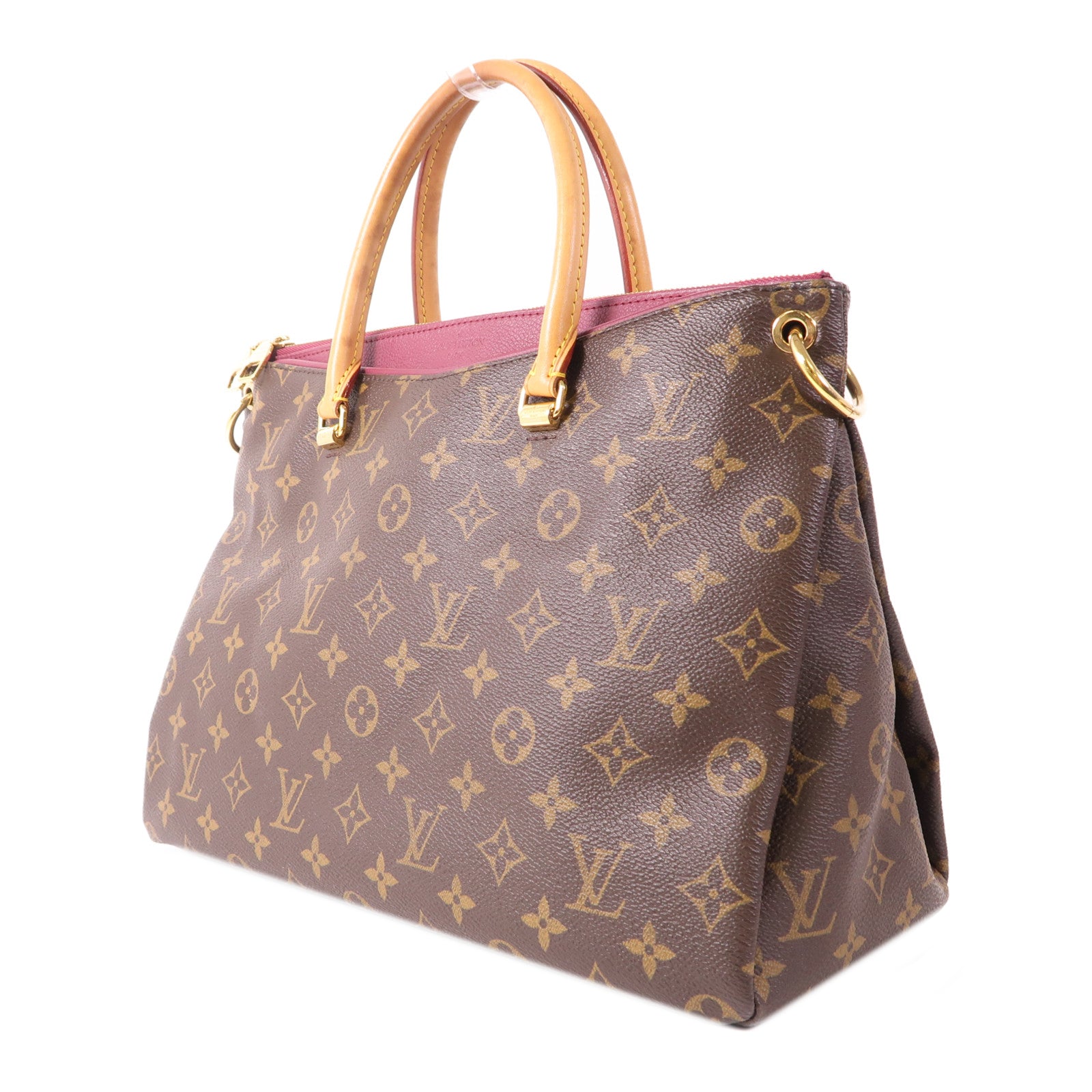 LOUIS VUITTON Monogram Pallas金扣手挽肩背兩用袋