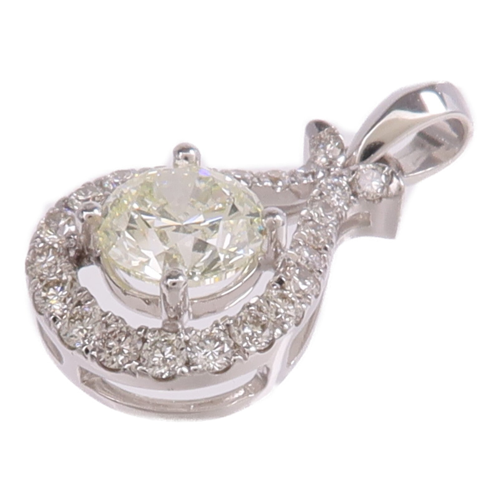 JEWELRY 【激減優惠】18K白金Diamond Top鑽石吊墜