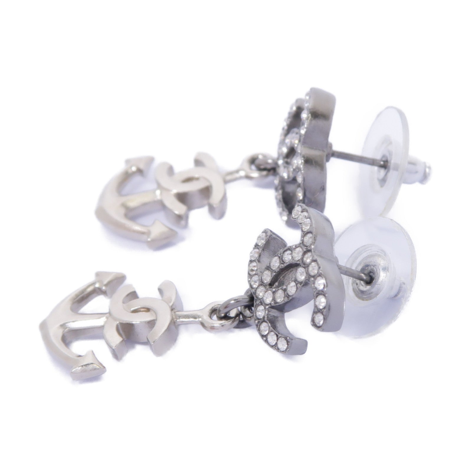 CHANEL 金屬Earring耳環銀色