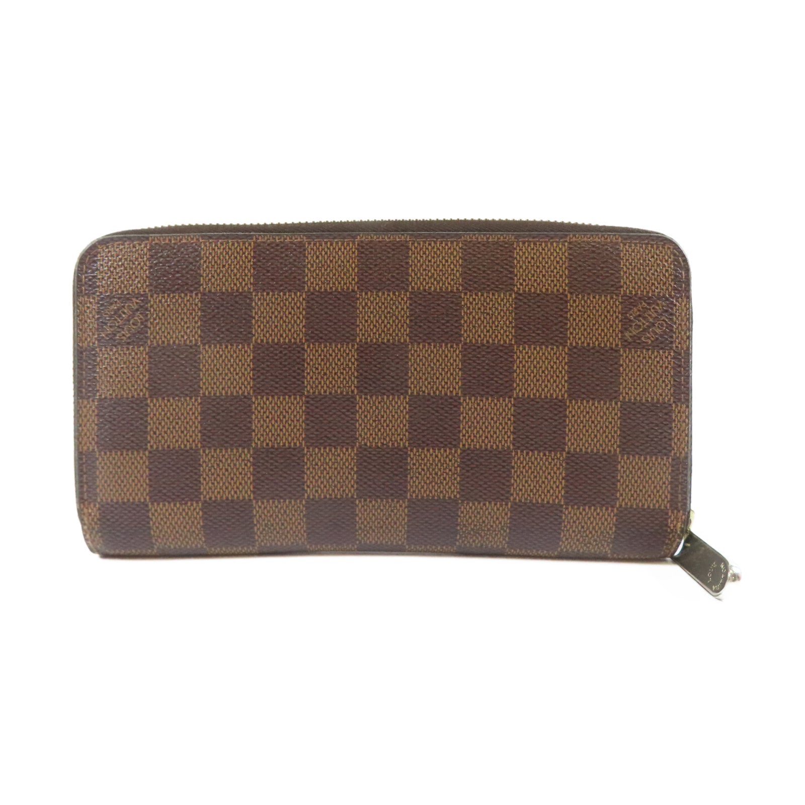 LOUIS VUITTON Damier Zippy Wallet金扣長錢包啡色