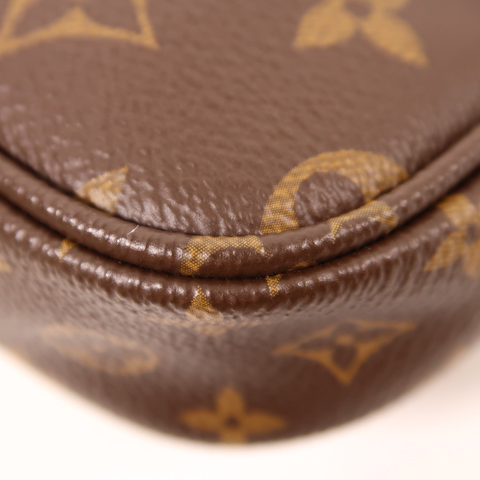 LOUIS VUITTON Monogram Multi Pochette Accessoires金扣肩背袋棕色