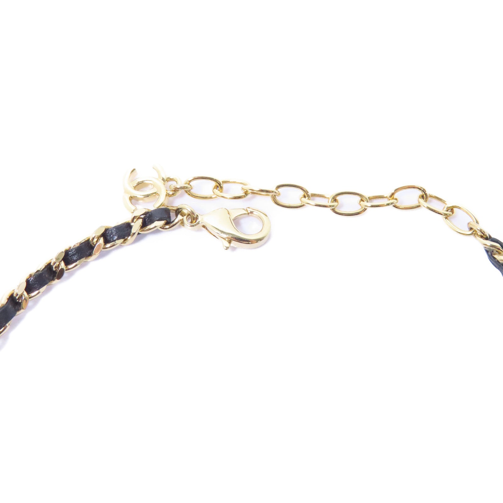 CHANEL 金屬Necklace項鍊黑色/金色