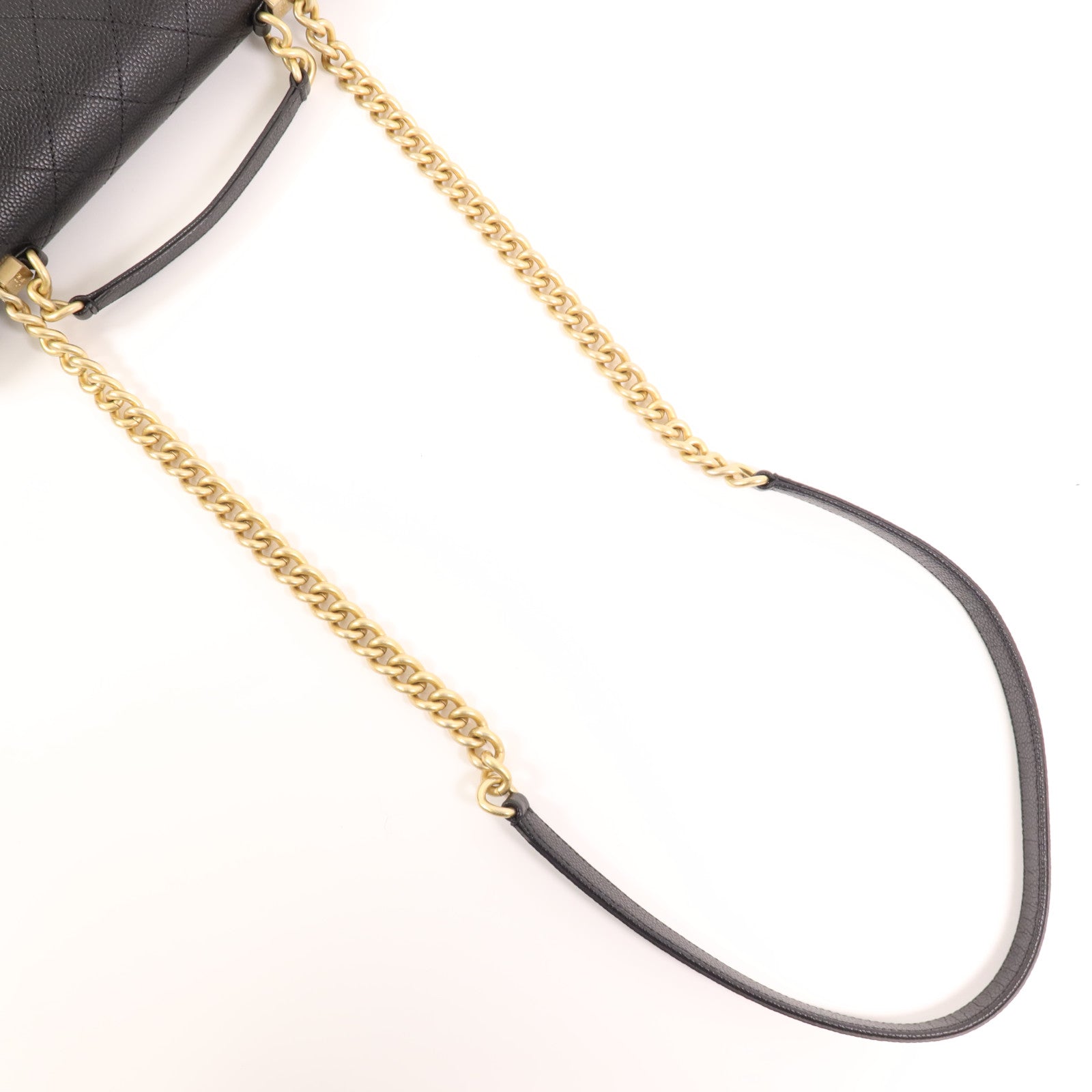 CHANEL 【激減優惠】牛皮皮革2 Way Shoulder Bag金扣手挽肩背兩用袋
